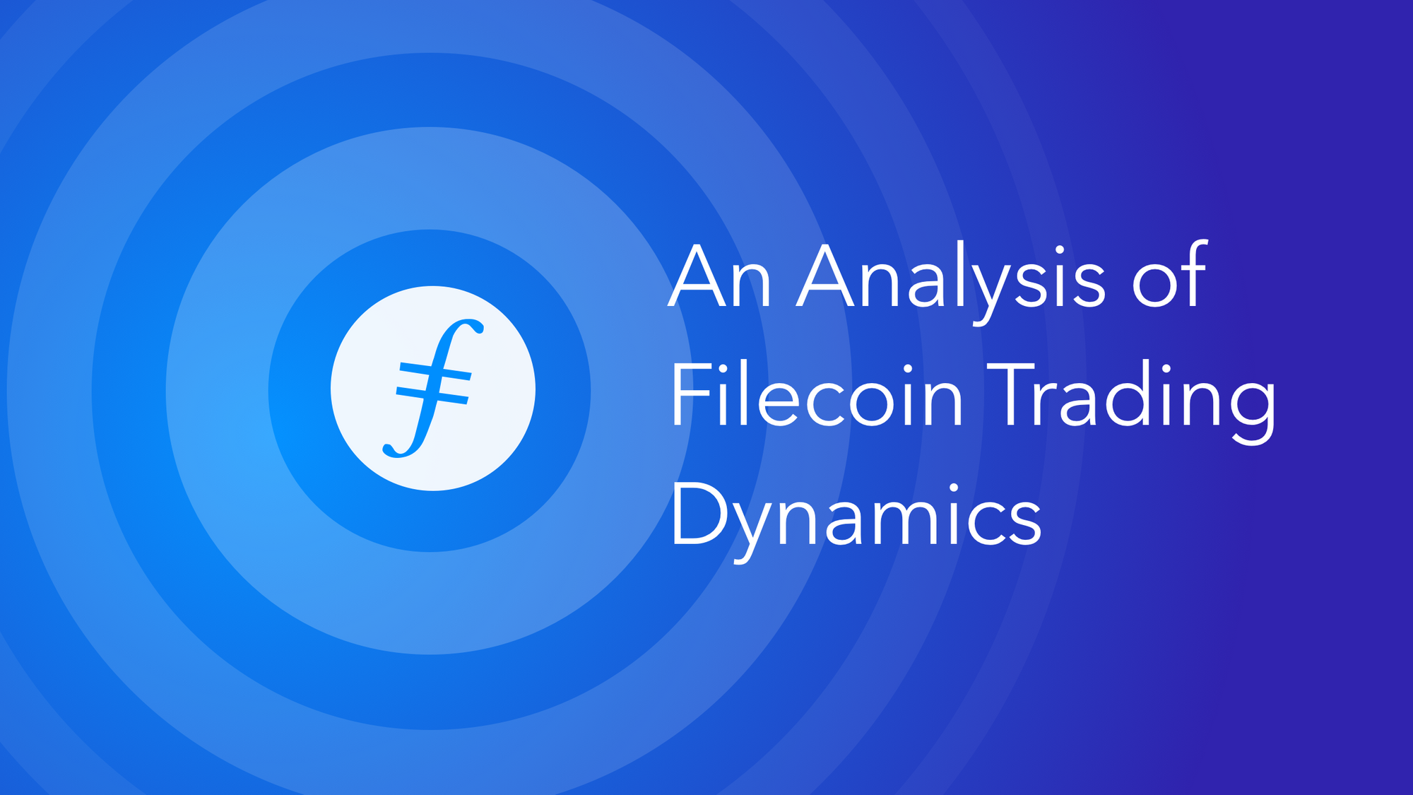 An Analysis of Filecoin Trading Dynamics