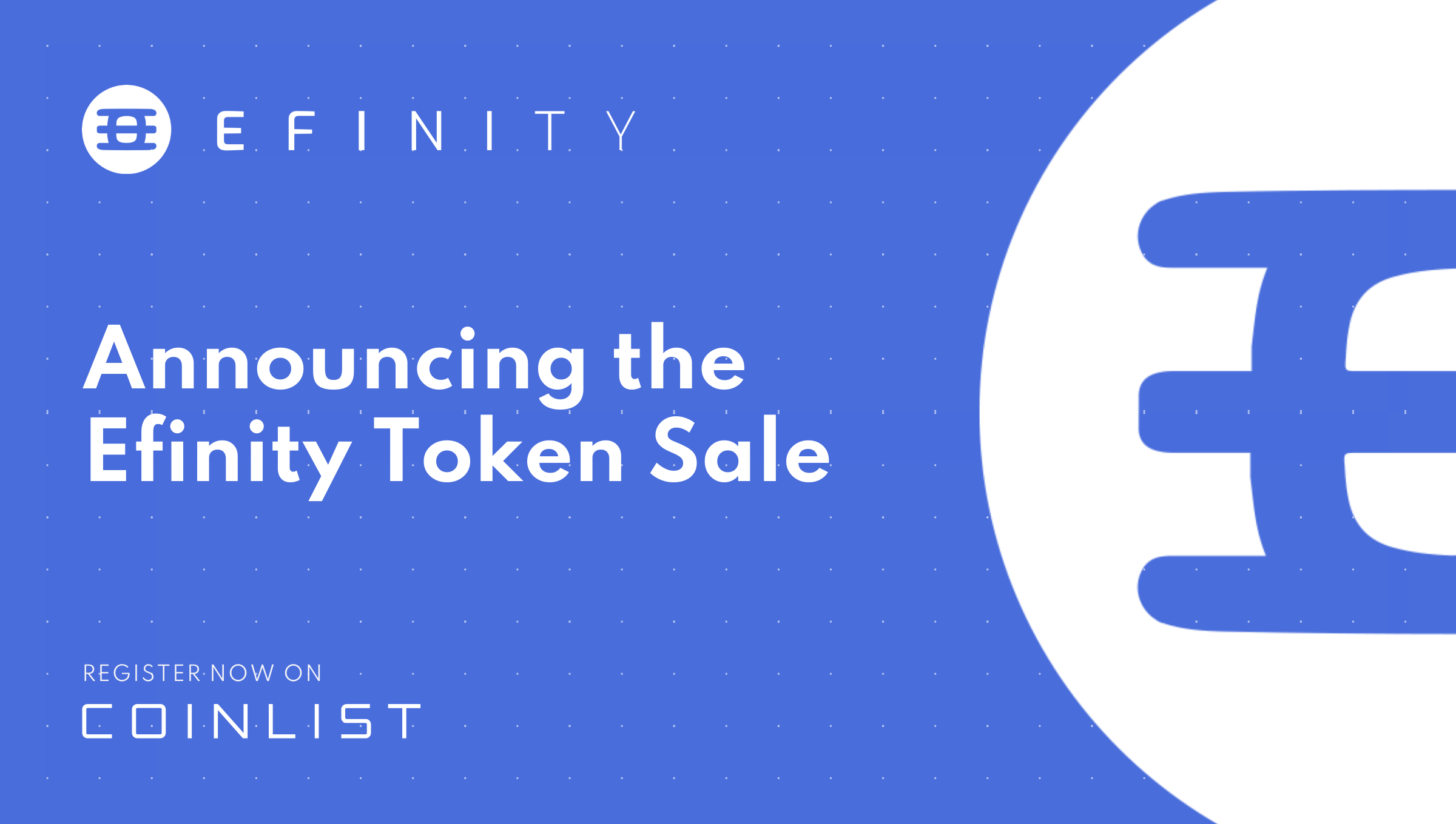 Efinity token sale. „Efinity Token“ pardavimas paskelbtas „CoinList“, numatytame birželio 24 d