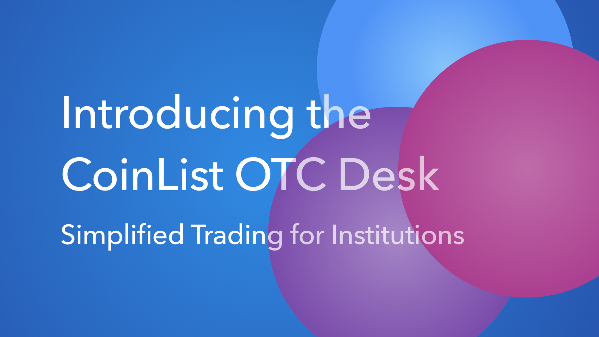 Otc Trading Desk