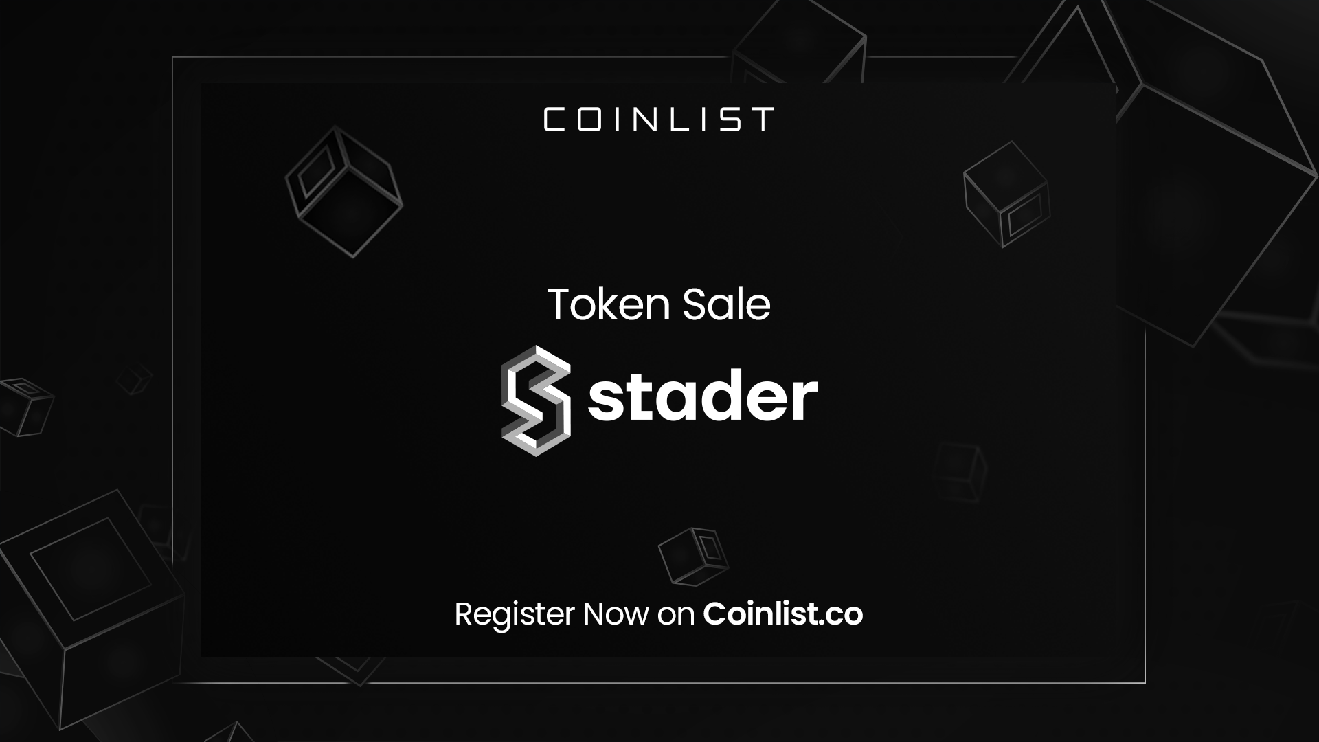Announcing the Stader Token Sale on CoinList