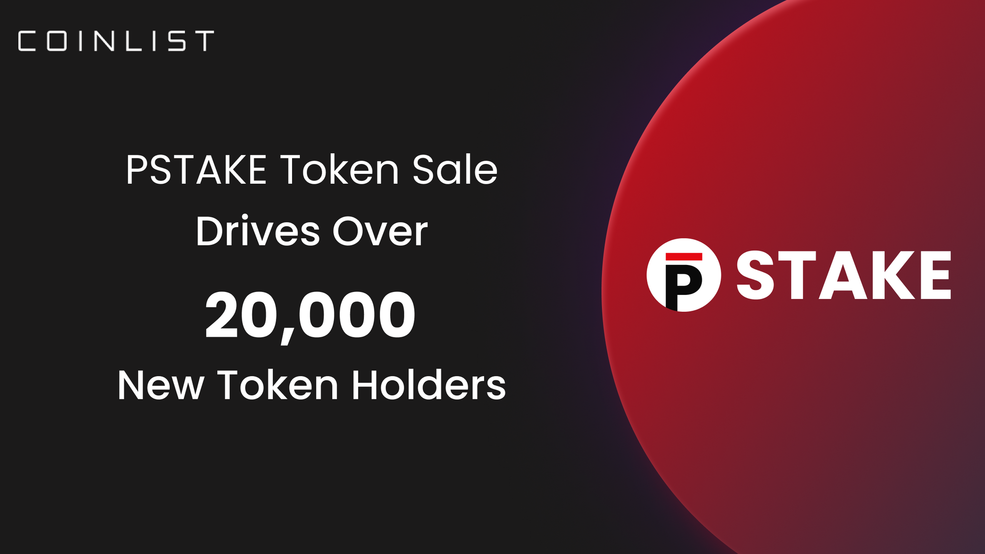 PSTAKE Token Sale Drives 20,000 New Token Holders
