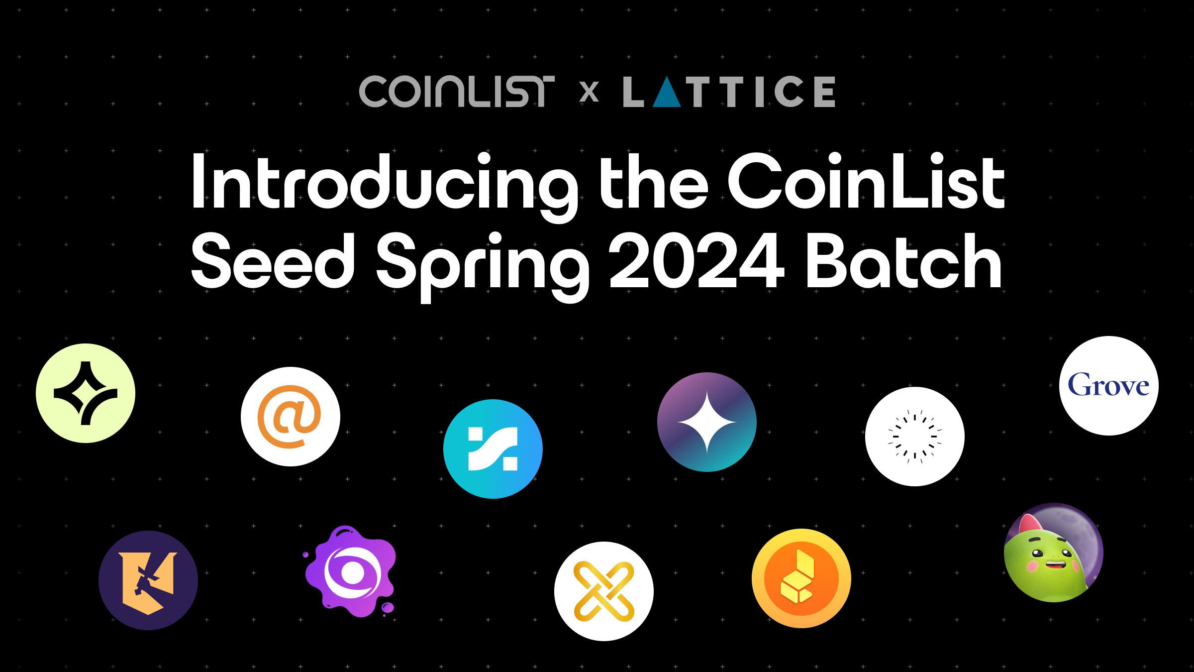 Introducing the CoinList Seed Spring 2024 Batch