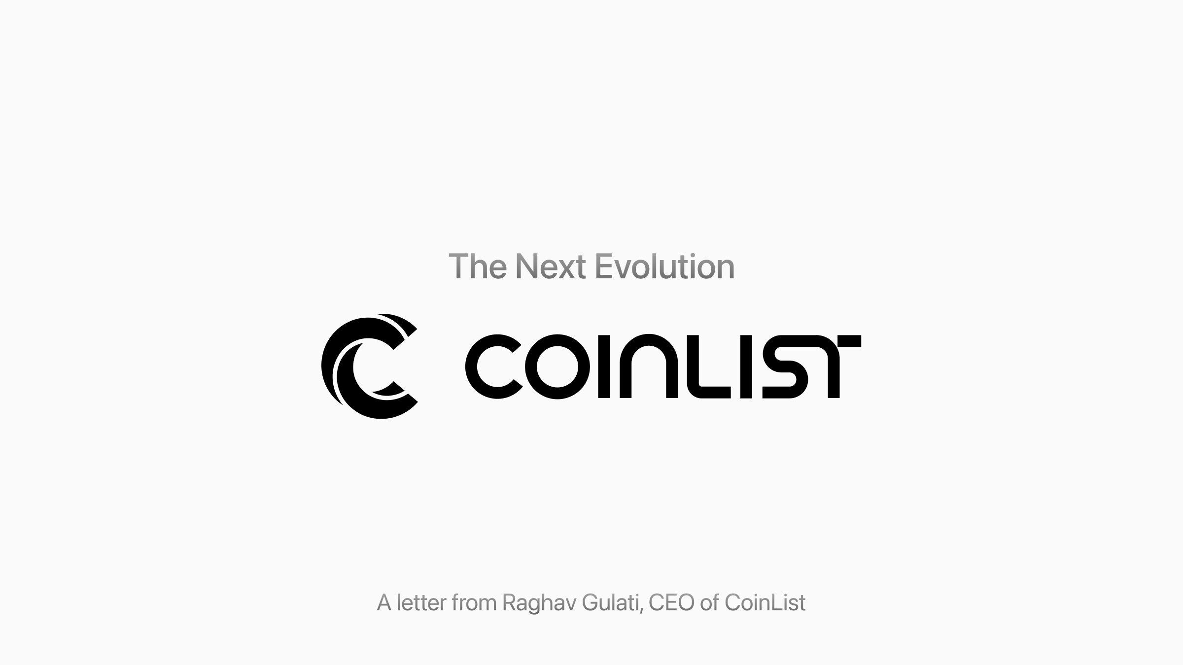 The Next Evolution of CoinList
