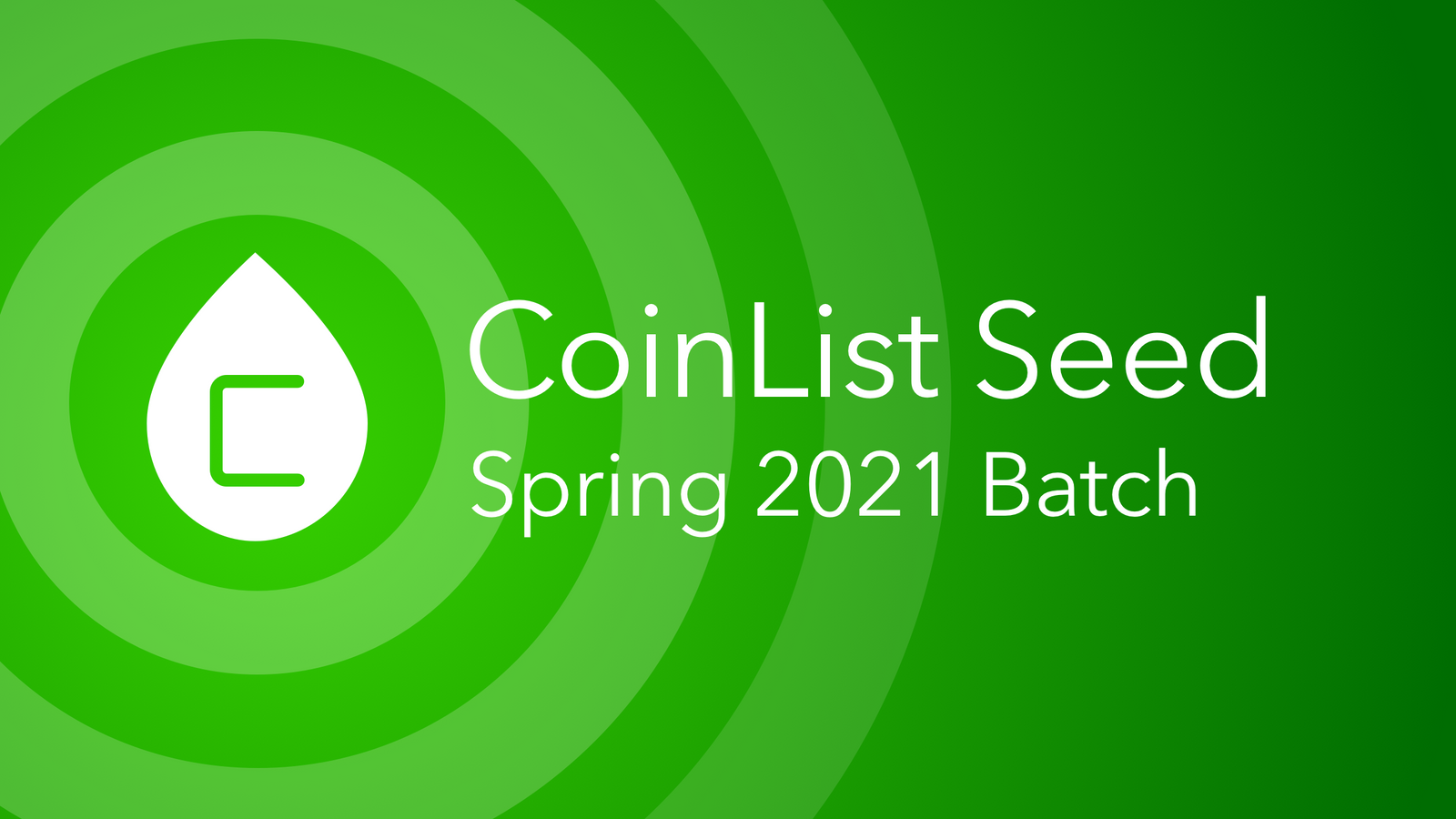 Introducing the CoinList Seed Spring 2021 Batch